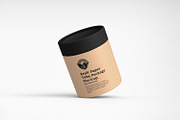 Kraft Cylindrical Tube Package Box, a Packaging Mockup by Ram Studio LLC (Thumbnail 6 of 16)