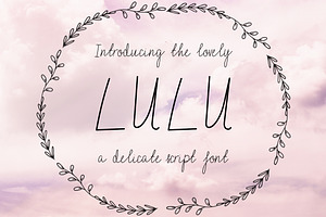 Lulu Handmade Script