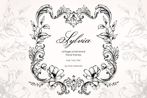 Sylvia vintage baroque floral frames