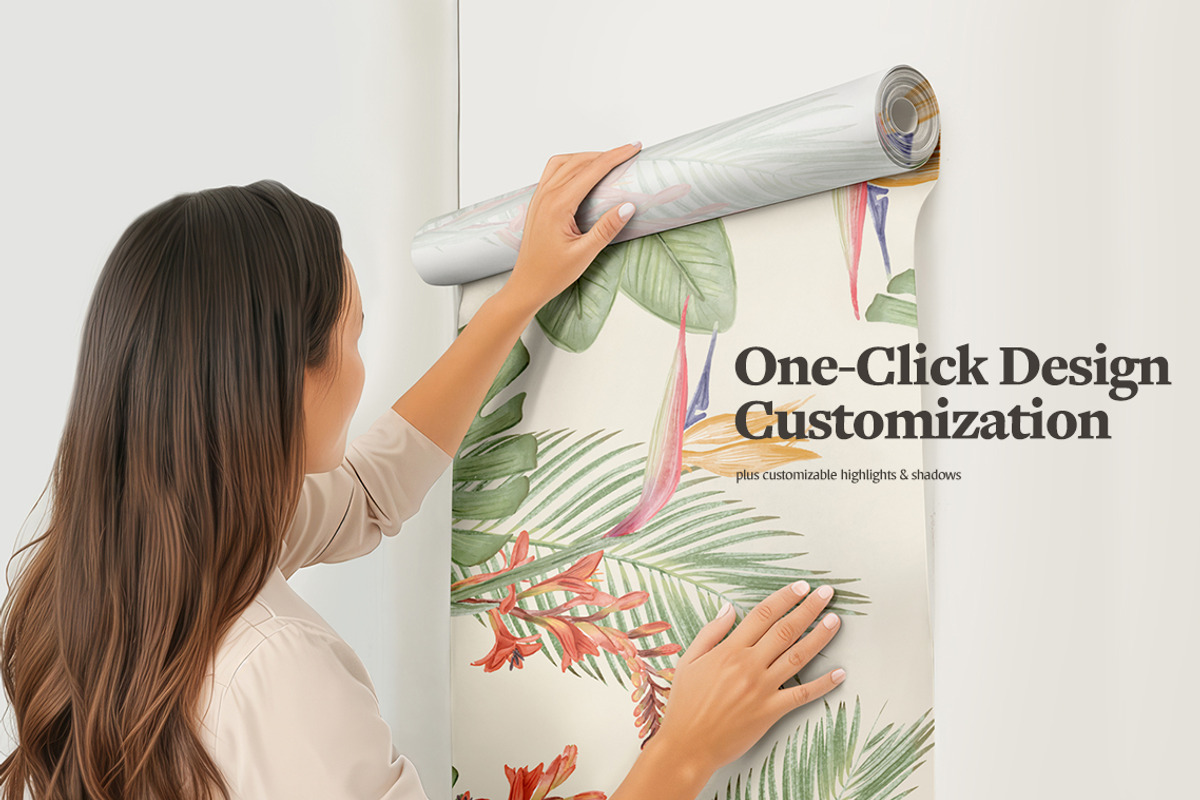 Wallpaper Roll Mockup, a Mockup by rebrandy (Photo 2 of 8)