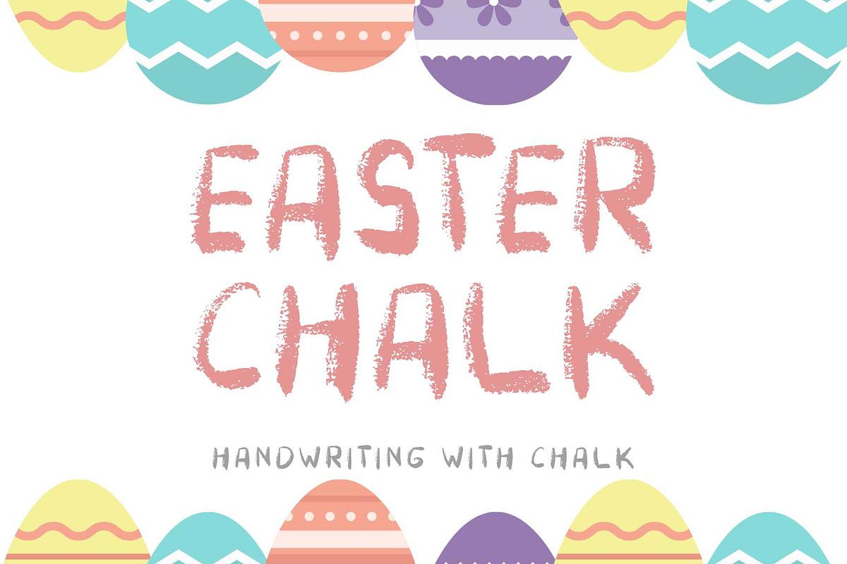 Easter Chalk, a Handwritten Font by Yoga Letter (Photo 1 of 6)