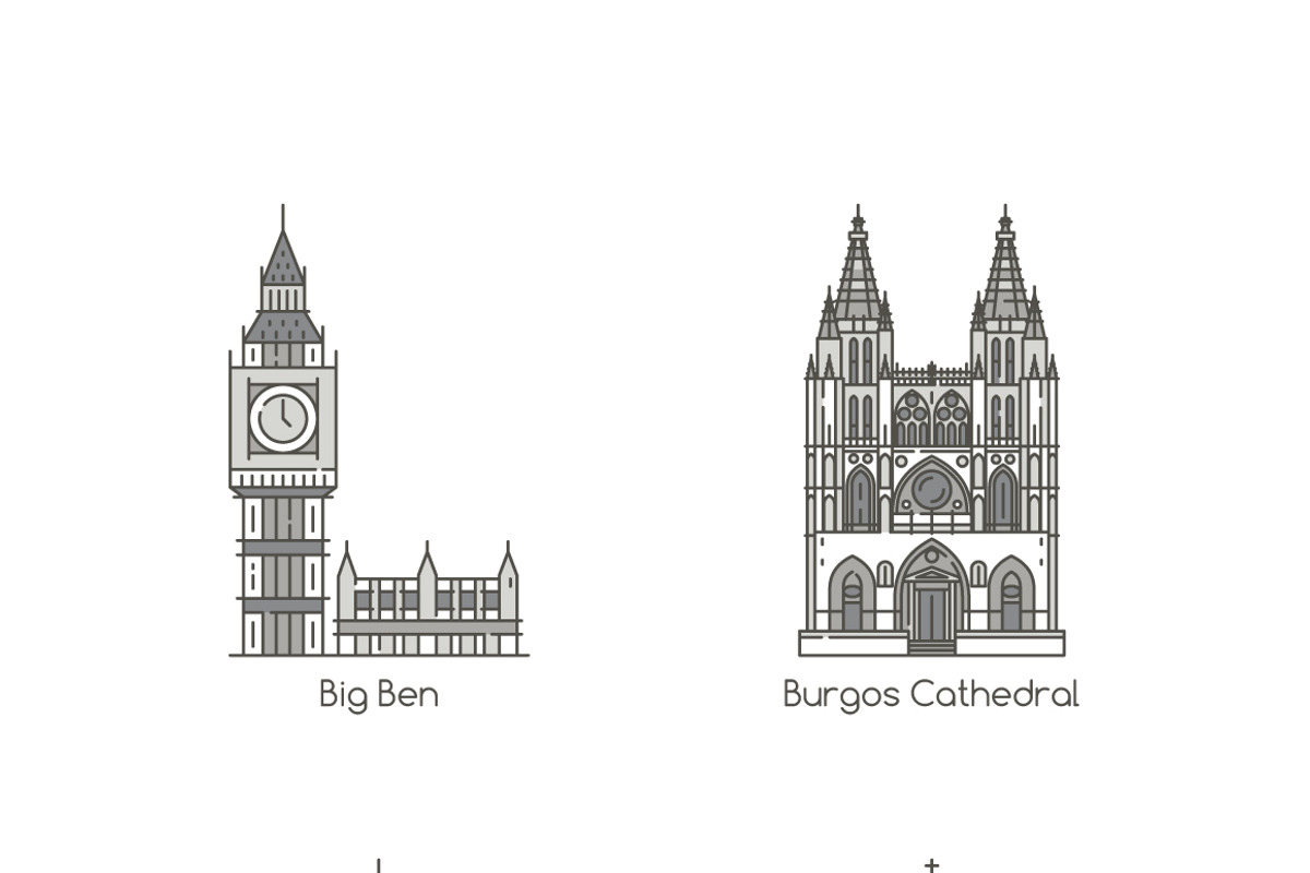 World's Famous Landmarks, an Illustration by eucalyp (Photo 4 of 9)