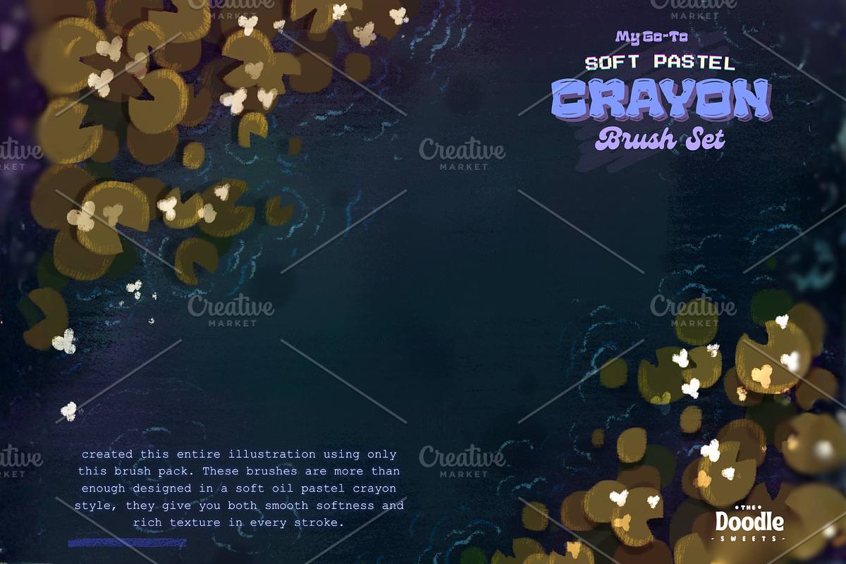 Soft- Crayon Brushes for Procreate, a Brush Add-On by TheDoodleSweets (Photo 5 of 5)