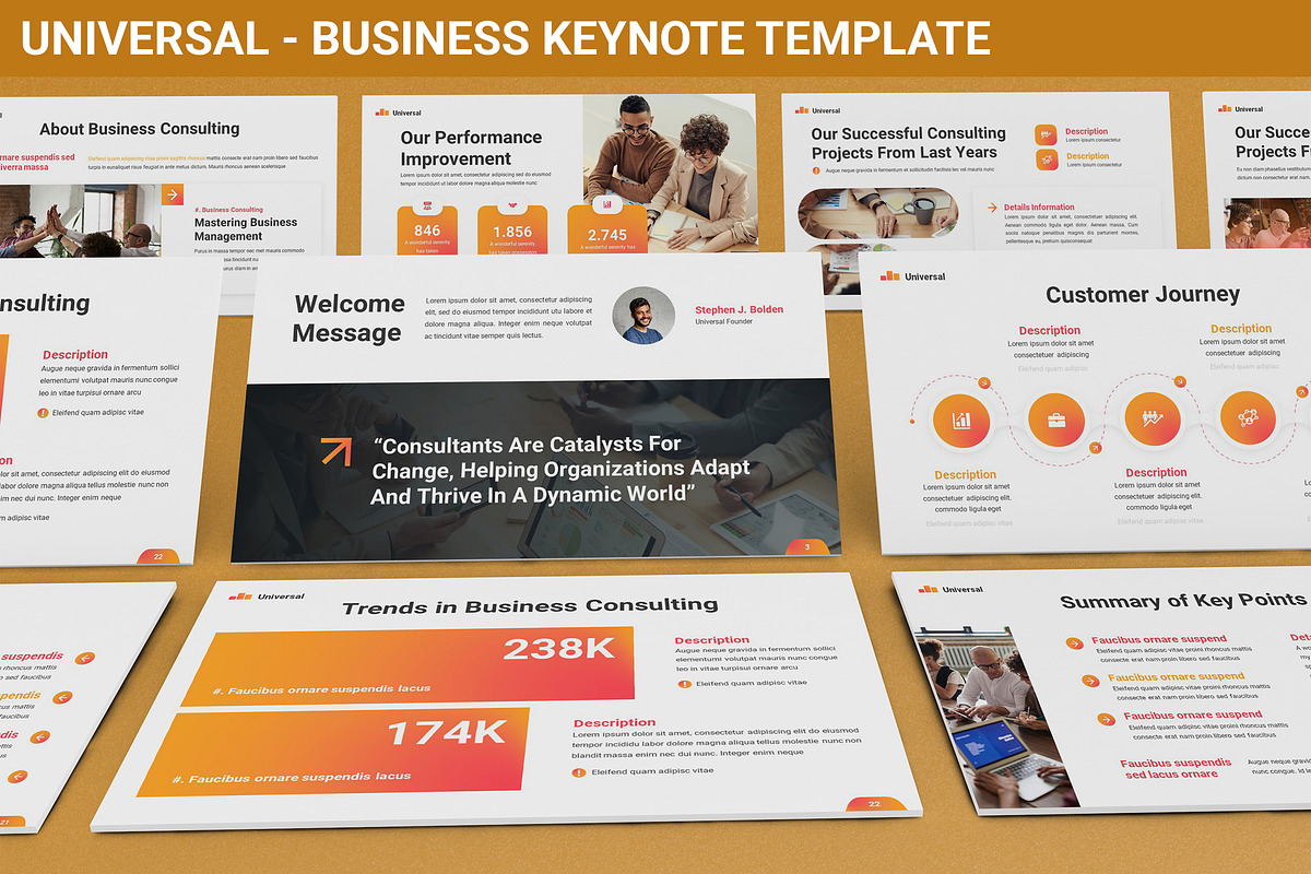 Universal - Business Keynote, a Presentation Template by SlideFactory (Photo 1 of 4)