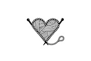 Knitted Heart Love Vector Bundle, an Illustration by Designs_River (Thumbnail 40 of 53)