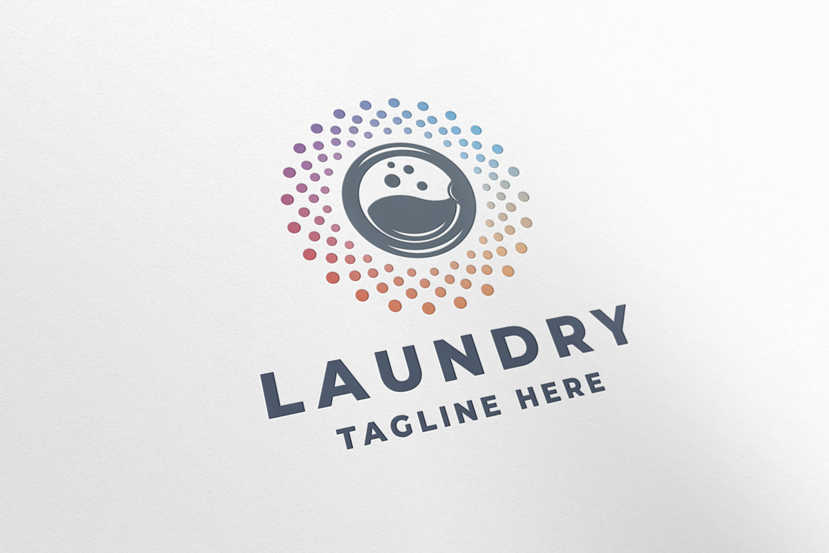 Laundry Clean Service Tech Logo, a Branding & Logo Template by Design_Planet (Photo 2 of 4)