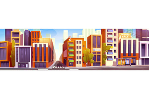City crossroad with buildings and, an Object Illustration by art PVP - market