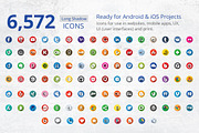 212 Flat Round Social Media Icons, an Icon by ArtFusion (Thumbnail 2 of 5)