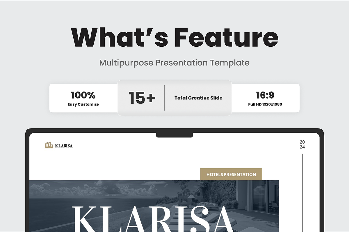 Klarisa - Hotel Google Slide, a Presentation Template by SquidPixey (Photo 2 of 6)