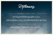 Rothmans - Font Duo (Free Version), a Script Font by Hustle Supply Co. (Thumbnail 2 of 5)
