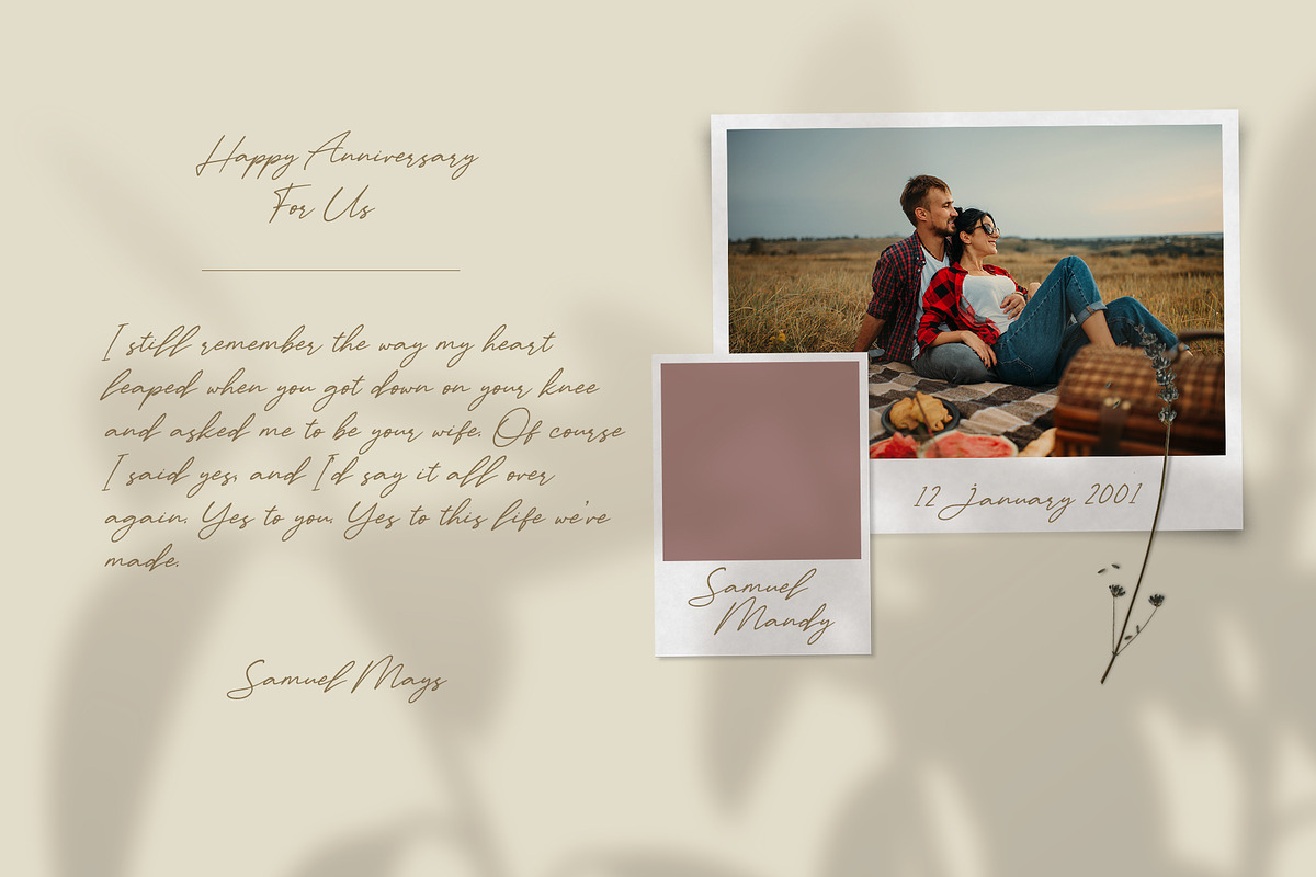 Audys - Elegant Script Font, a Script Font by Craft Supply Co. (Photo 4 of 9)