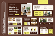 Brown Yellow Education Training, a Presentation Template by Sixtemp (Thumbnail 1 of 3)