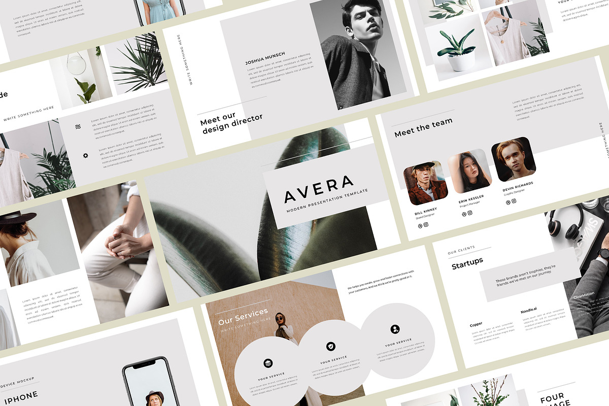 Avera - PowerPoint Template, a Presentation Template by Bervisual (Photo 1 of 9)