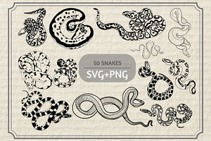 Snake SVG, Snake Stencils