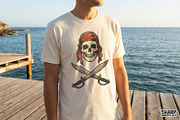 Pirate Skull With Red Bandana PNG, an Illustration by SharpMarketplace (Thumbnail 2 of 4)