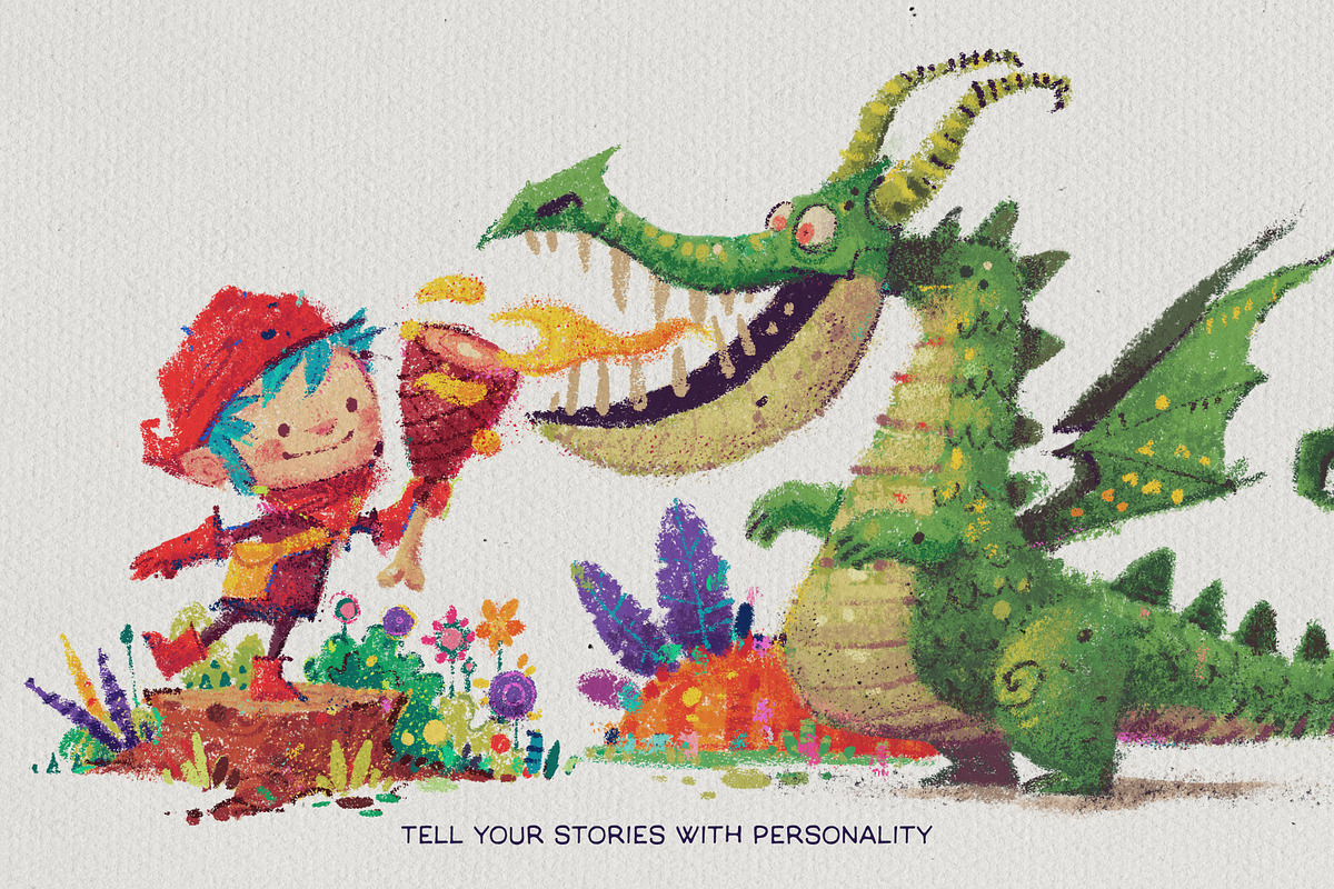 Crayon Box for Affinity, a Brush Add-On by Frankentoon Store (Photo 2 of 8)
