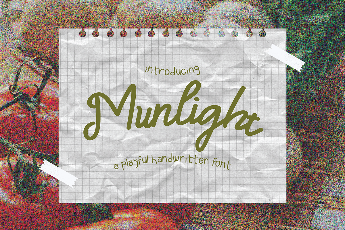 Munlight - Playful Handwritten, a Handwritten Font by Berdansabersama (Photo 1 of 8)