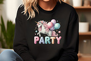 Kawaii Unicorn Party Clipart Bundle, an Illustration by DreamCafeArt (Thumbnail 5 of 6)