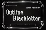 Outline Blackletter, a Font by Wow Magic (Thumbnail 1 of 3)