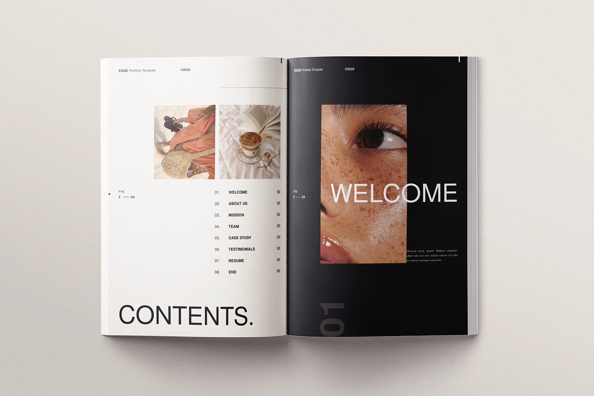 Design Portfolio and Resume Template, a Brochure Template by ArtisanaAura (Photo 3 of 9)