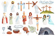 Easter Story religious clipart, an Illustration by s.yanyeva (Thumbnail 2 of 5)