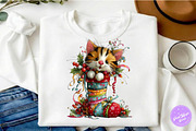 Cute Holiday Kitty Whimsical PNG, a Seasonal Illustration by fashionaddict (Thumbnail 5 of 6)