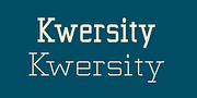Kwersity, a Slab Serif Font by Ingrimayne Type (Thumbnail 1 of 8)