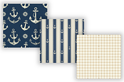 Anchor Digital Paper Pack, Classic, a Pattern Graphic by FloridPrintables (Thumbnail 3 of 9)
