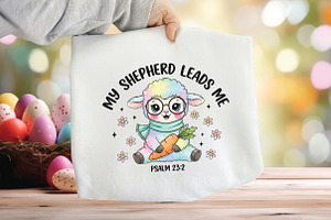 Easter Sheep Clipart Png, an Illustration by CraftArtStudio