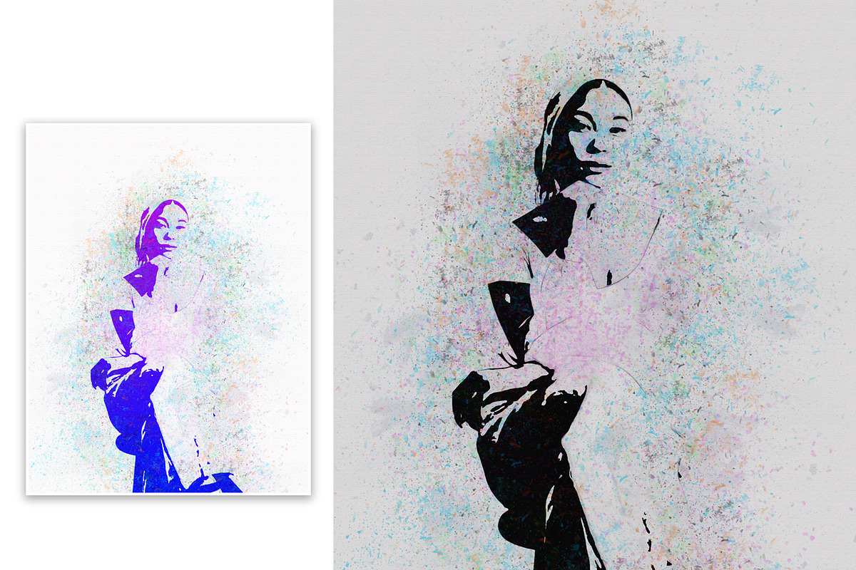 Vector Watercolor Photoshop Action, an Action Add-On by Studio Retouch