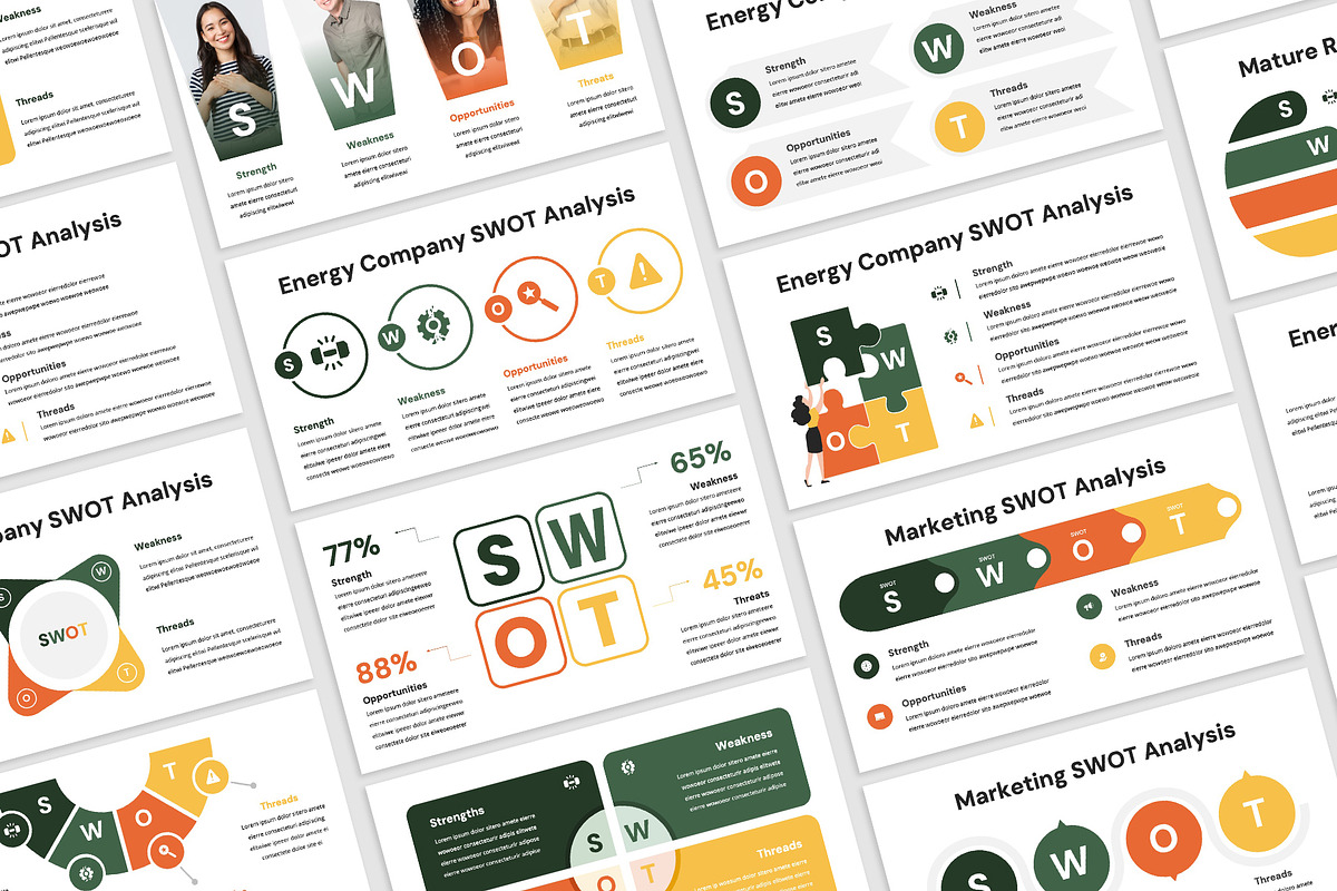 SWOT Google Slides, a Presentation Template by rgbryand (Photo 5 of 6)