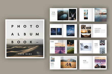 Square Photography Book Layout, a Brochure Template by tomsarraipodesign