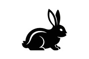 Cute Rabbit Silhouette Vector Bundle, an Illustration by yasushie (Thumbnail 5 of 51)