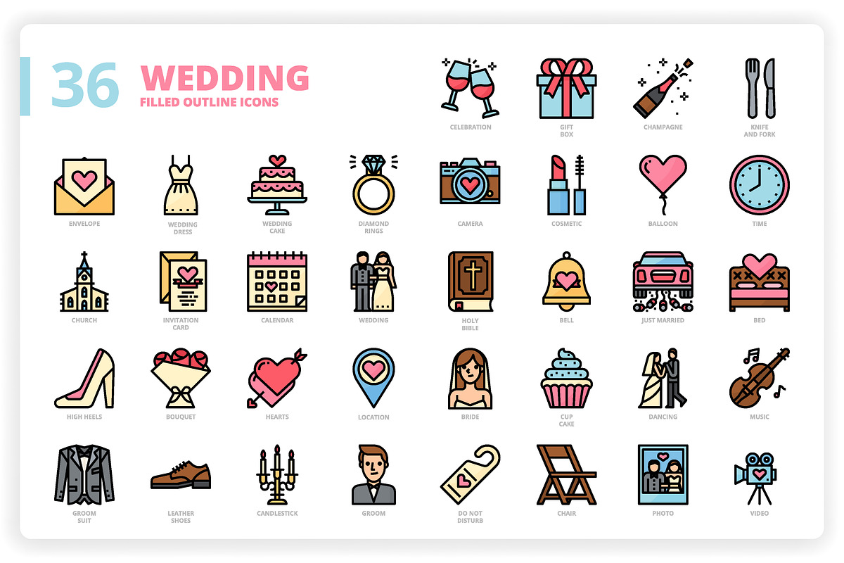 3,600 Icons x3 Styles, an Outline Icon by monkik (Photo 285 of 299)