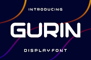 Gurin - Modern Display Font, a Sans Serif Font by lelevien (Thumbnail 1 of 4)