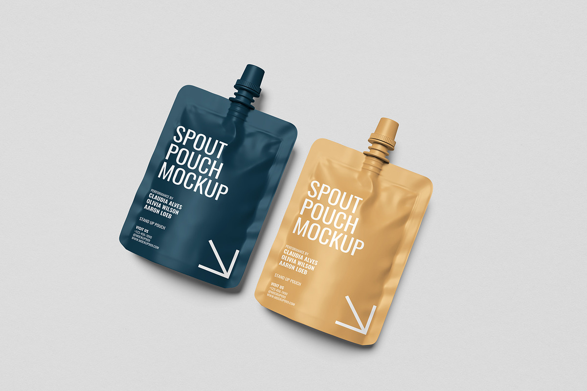 Stand Up Pouch Mockup, a Packaging Mockup by AnasStudio (Photo 4 of 7)