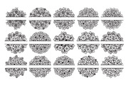 50 Split Floral Mandalas Bundle, a Decorative Illustration by Elinorka (Thumbnail 2 of 9)