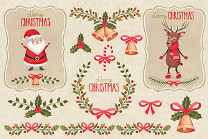 Cute Christmas Illustrations Pack