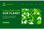 Green landing page of ecology busine, an Illustration by Buch&Bee (Thumbnail 3 of 3)