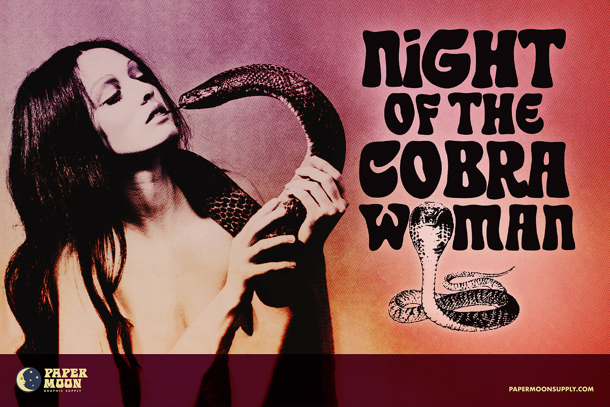 Eckmann & Eckmore Psychedelic Fonts, a Font by Paper Moon Graphic Supply (Photo 21 of 22)