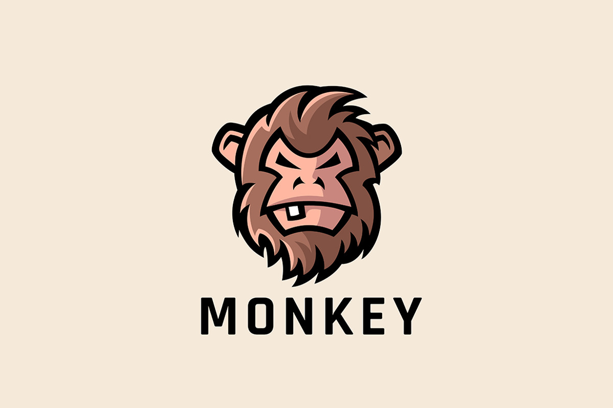 Monkey Logo Gorilla Ape, a Branding & Logo Template by Cyritron