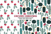 Country Christmas Seamless Patterns, a Pattern Graphic by Alanna Messina Design Co (Thumbnail 3 of 8)