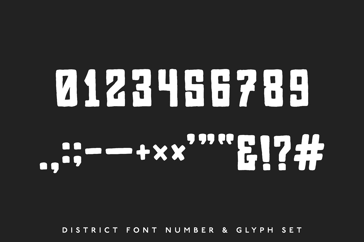 District Block — A Street Block Font preview 3
