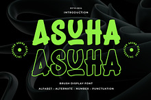 ASUHA - Brush Display Font