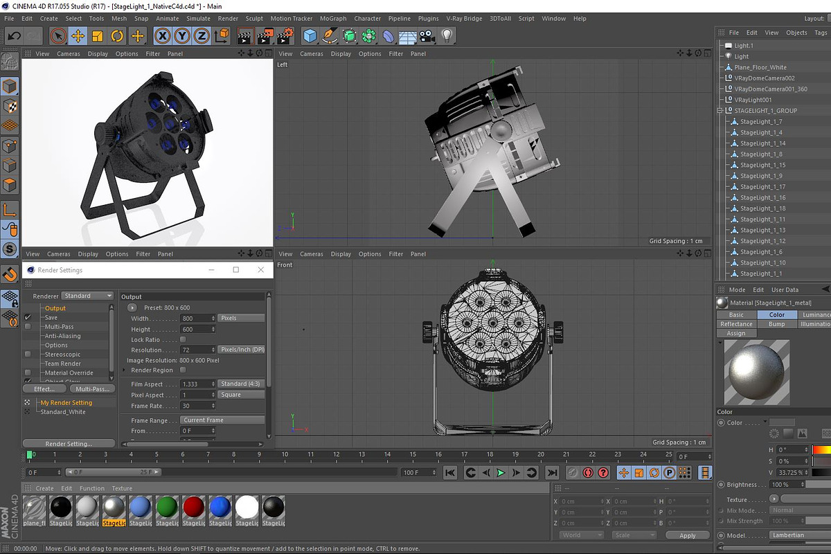 Stage Lighting Collection-14 PCS, an Object 3D Model by akerStudio (Photo 276 of 309)
