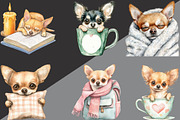 Cozy Chihuahua Clipart, an Illustration by Black Bird Studio (Thumbnail 4 of 6)