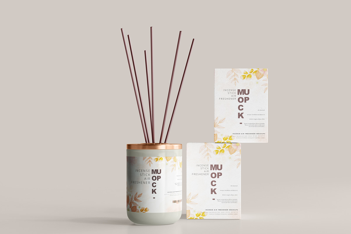 Incense Air Freshener Mockups, a Packaging Mockup by pmvch (Photo 11 of 20)