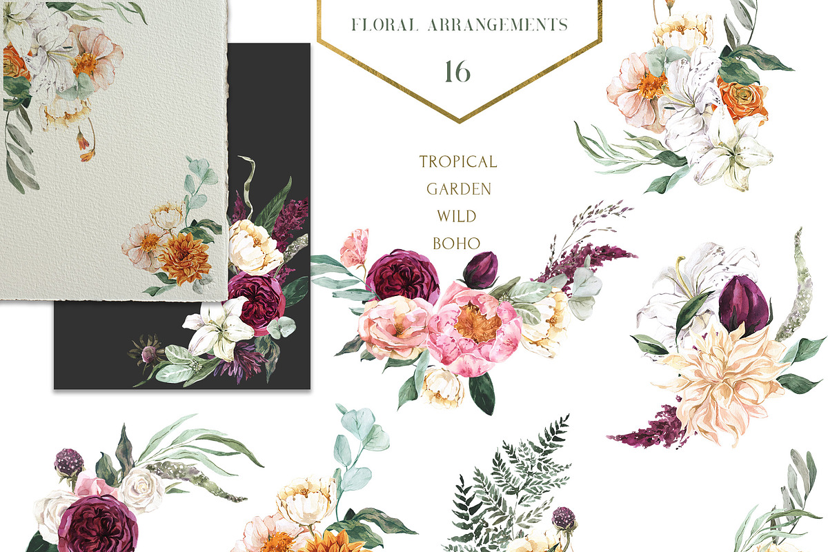 FLORISTA Huge Floral Collection, an Illustration by Cat In Colour (Photo 5 of 14)