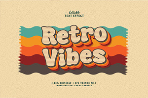 Text Effect Retro Vibes, a Layer Style Add-On by Navy Graphic