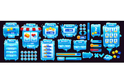 Game interface with ice crystal, an Illustration by Vector Tradition (Thumbnail 2 of 3)